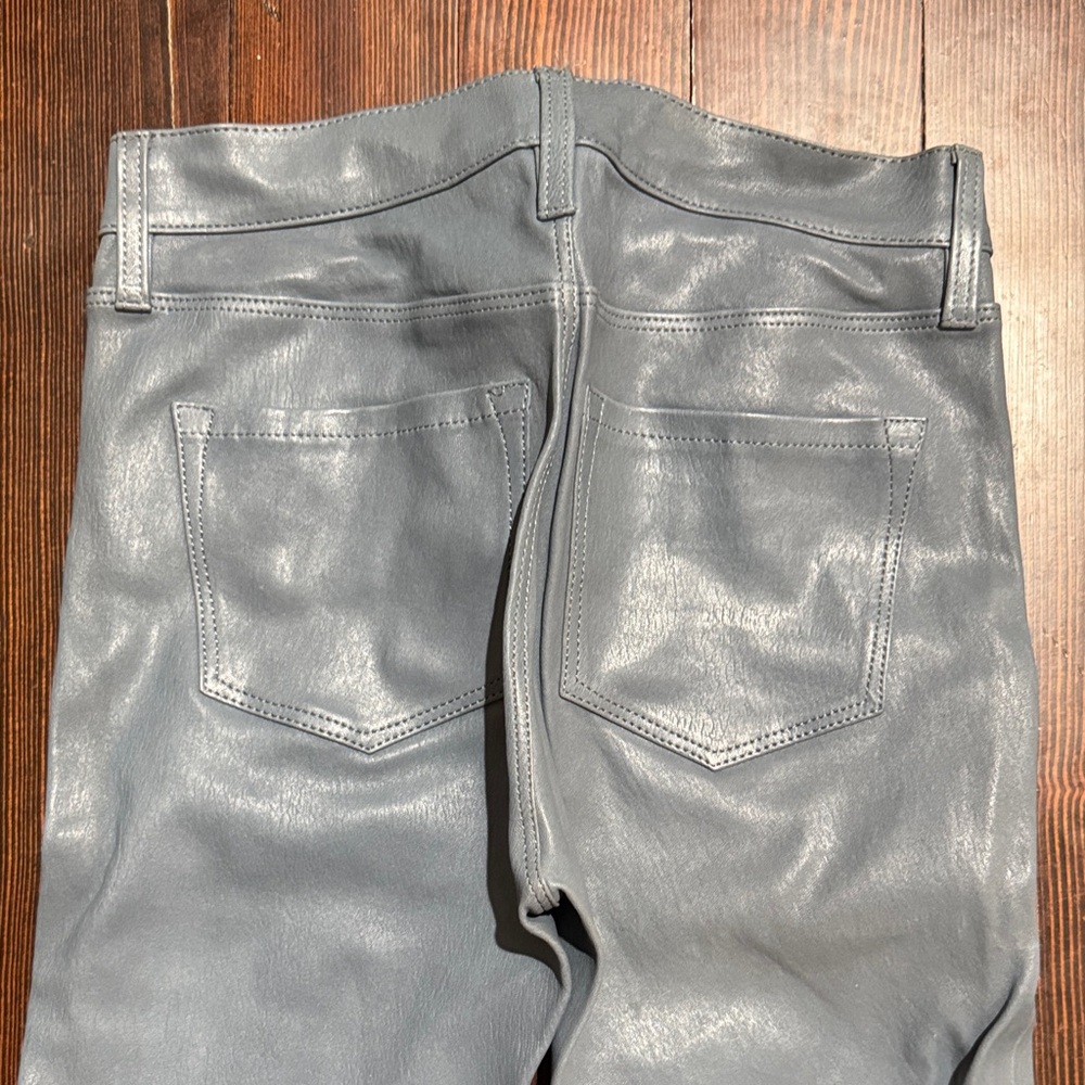 J Brand mid rise Slate/Blue Leather Pants - Picture 12 of 14